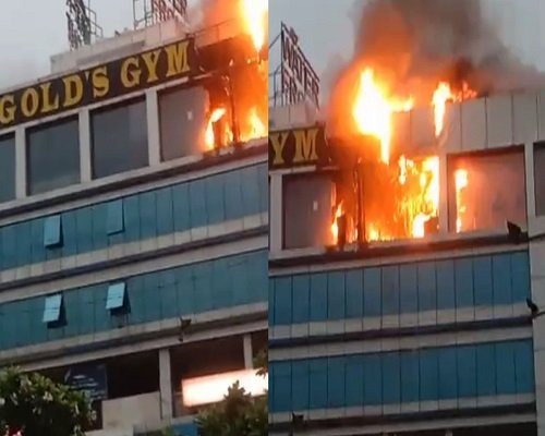 Raipur News : GOLD’s GYM में लगी भीषण आग, फायर ब्रिगेड ने पाया काबू