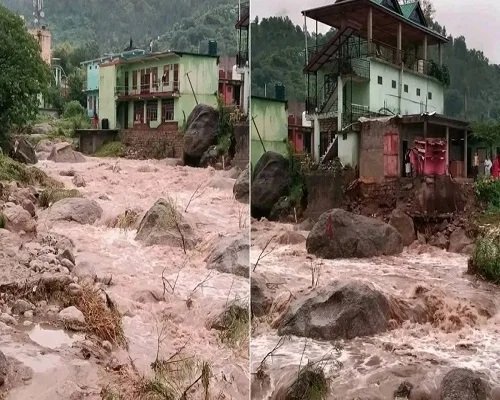 हिमाचल के मंडी में बादल फटने से तबाही, 8 मकान बह गए, 9 लोग लापता; आज भी तेज बारिश का रेड अलर्ट