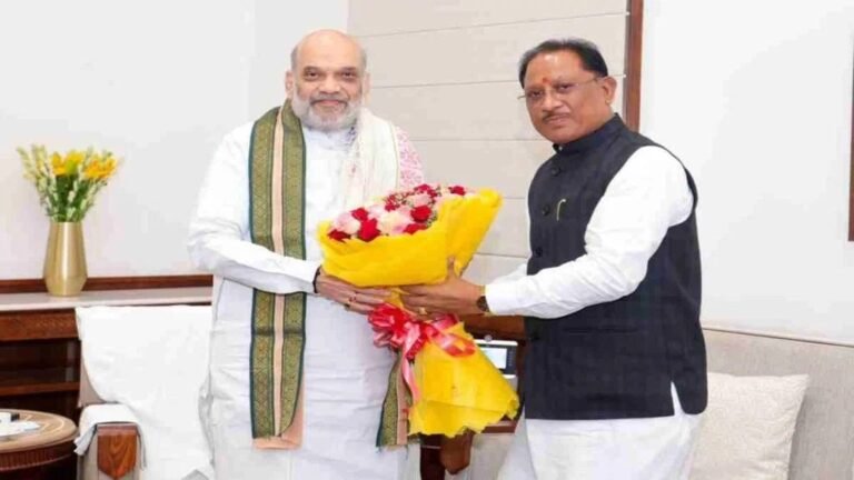 केंद्रीय गृह मंत्री ने की छत्तीसगढ़ सरकार की सराहना : अमित शाह से मिले सीएम साय, प्रदेश में नक्सल उन्मूलन अभियानों और उपलब्धियों की दी जानकारी